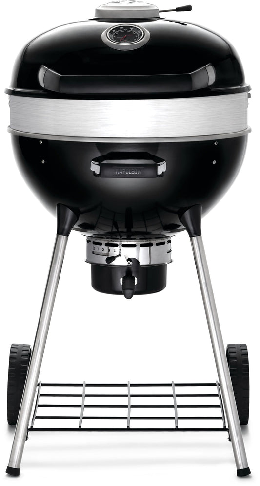 NAPOLEON PRO22 Leg Series 21.5-in W Black/Porcelain Kettle Charcoal Grill PRO22K-LEG-3