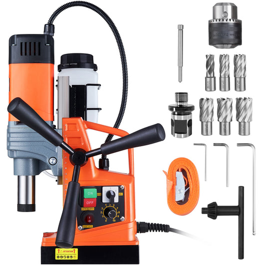 VEVOR 1450W 800-RPM Magnetic Drill 13.1-Amp Variable Bench Drill Press CLZTJJTM650MMO9QZV1