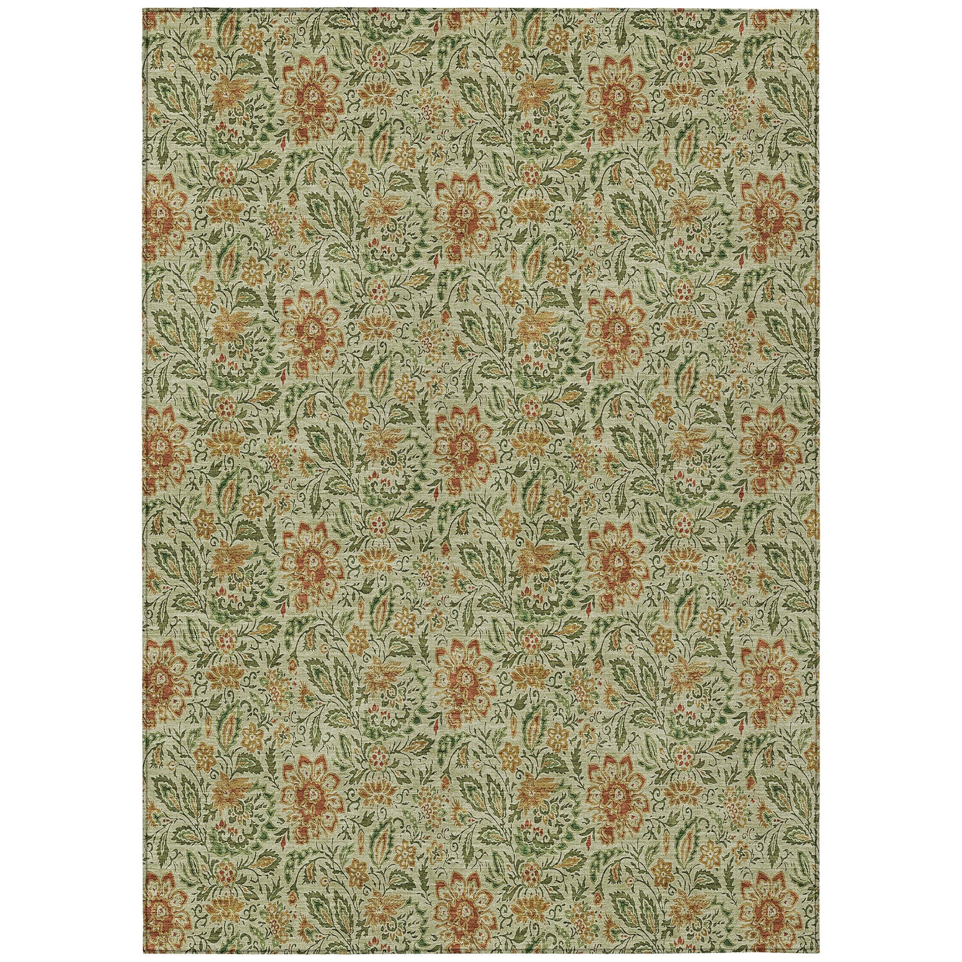 Addison Rugs Chantille ACN660AL 8 x 10 (ft) Aloe Rectangular Indoor/Outdoor Geometric Machine washable Area rug
