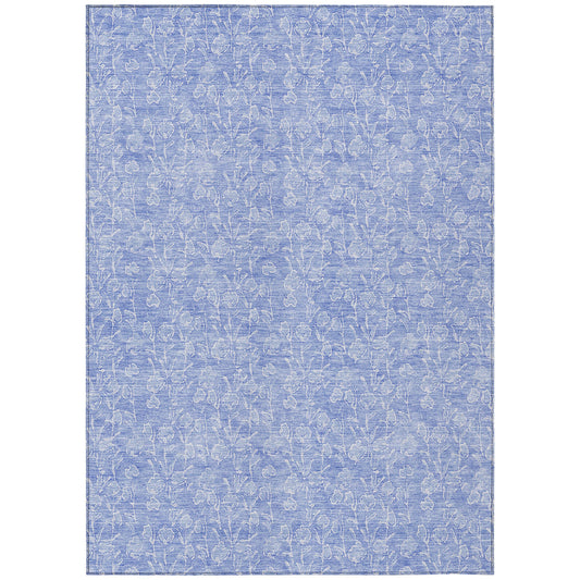 Addison Rugs Chantille ACN691DN 8 x 10 (ft) Denim Rectangular Indoor/Outdoor Geometric Machine washable Area rug