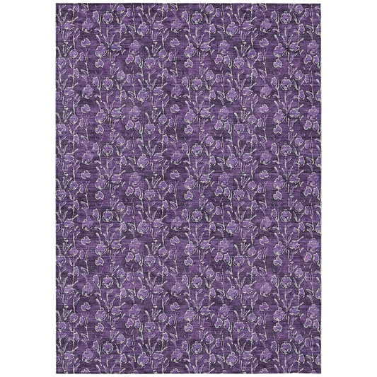 Addison Rugs Chantille ACN692PP 8 x 10 (ft) Purple Rectangular Indoor/Outdoor Geometric Machine washable Area rug