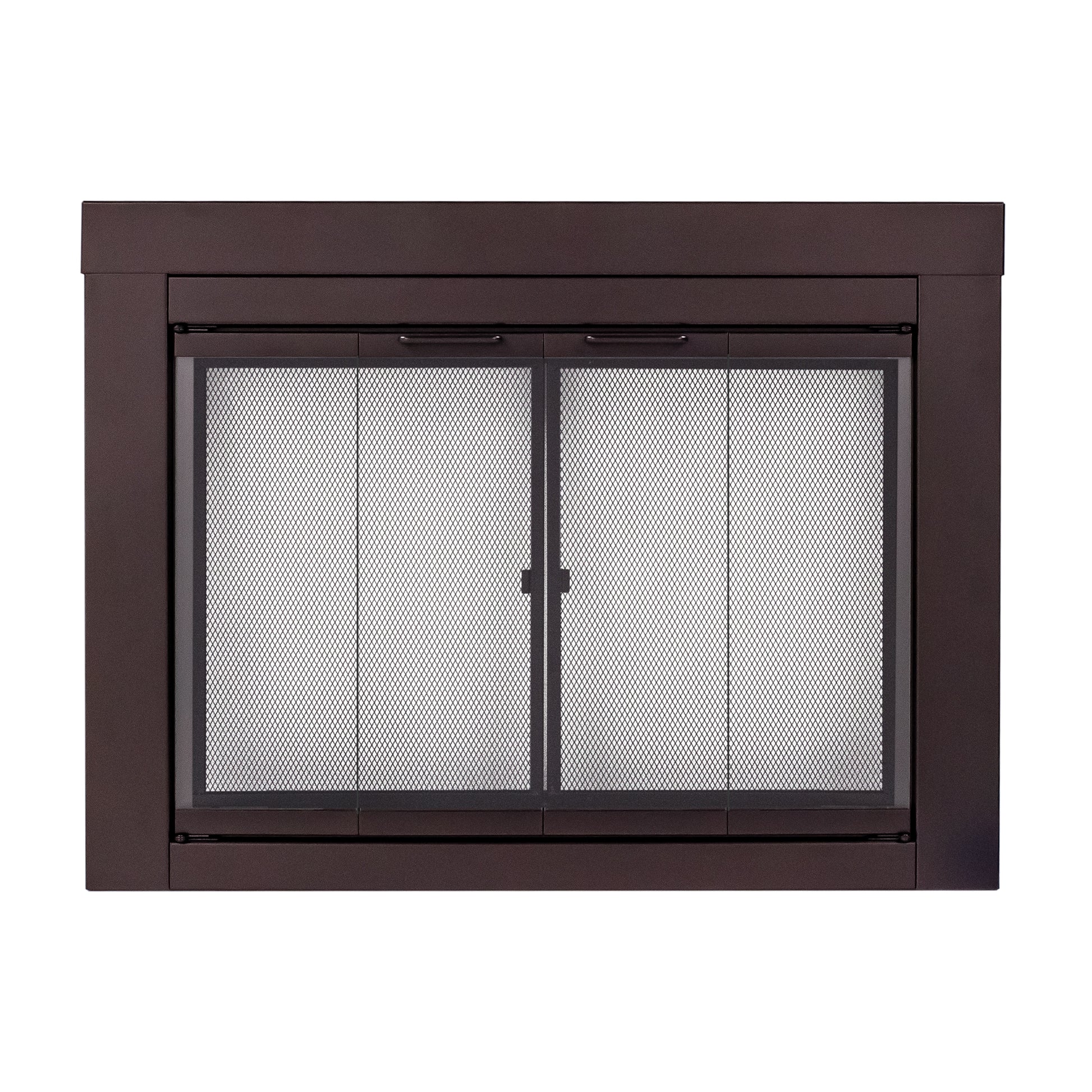 Pleasant Hearth Ascot Oil Rubbed Bronze Medium Bifold Fireplace Doors with Clear Tempered Glass AT-1001OR