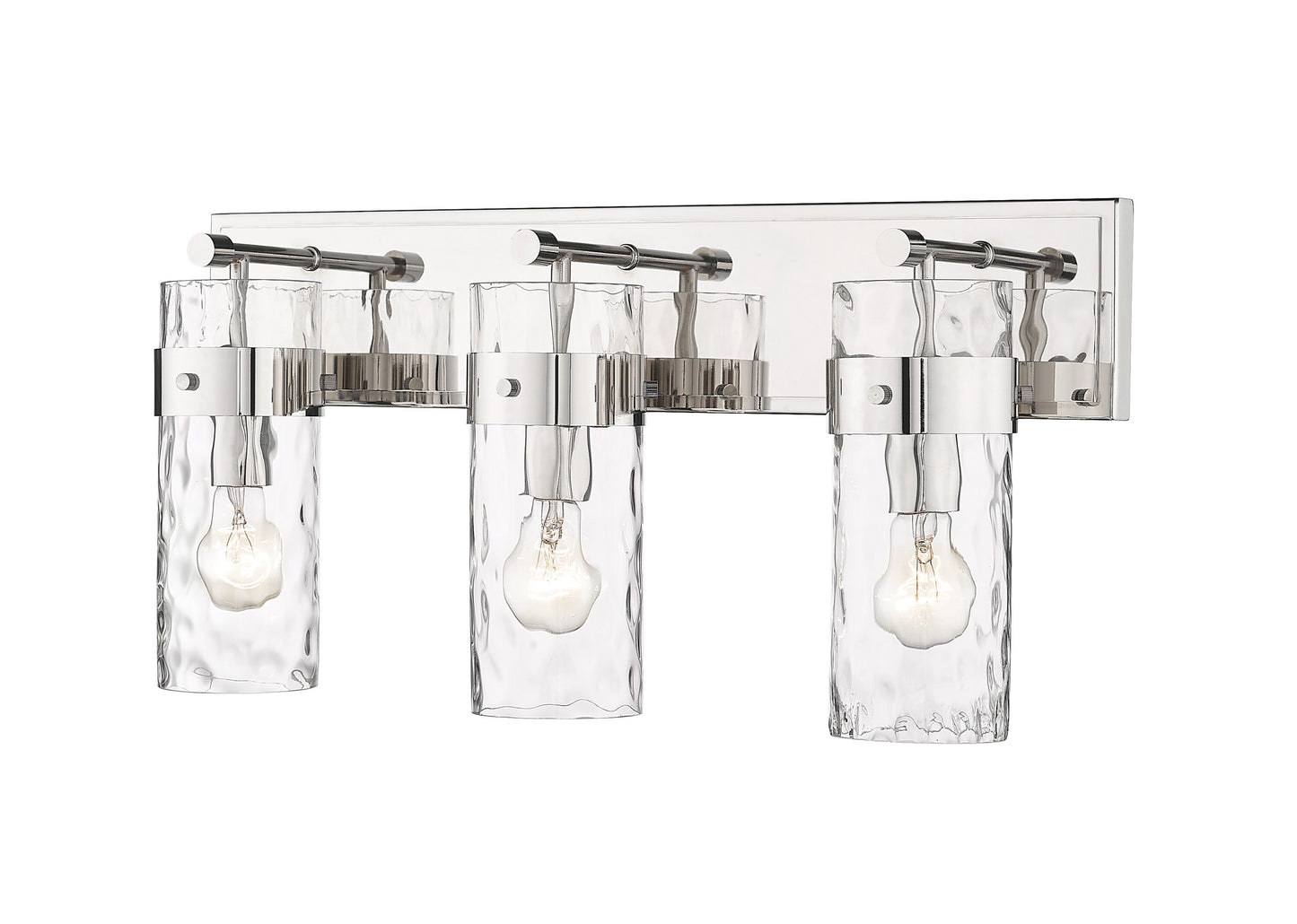 Z-Lite Fontaine 24-in 3 -Light Polished Nickel Transitional Vanity light