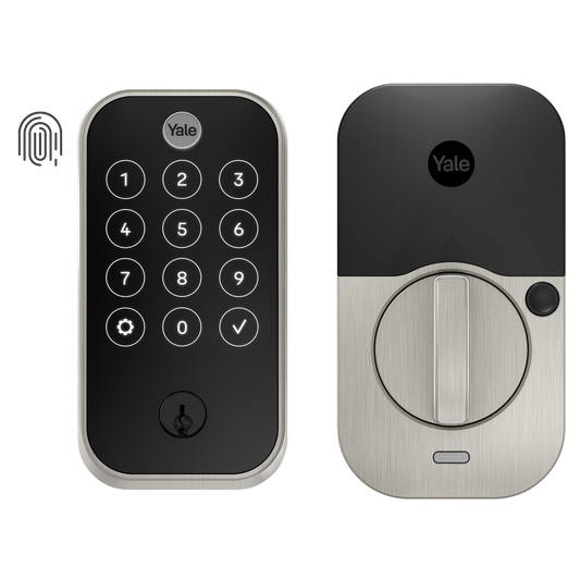 Yale Assure Lock 2 Satin Nickel Electronic Deadbolt Bluetooth Fingerprint Touchscreen Keypad YRD420-F-BLE-619