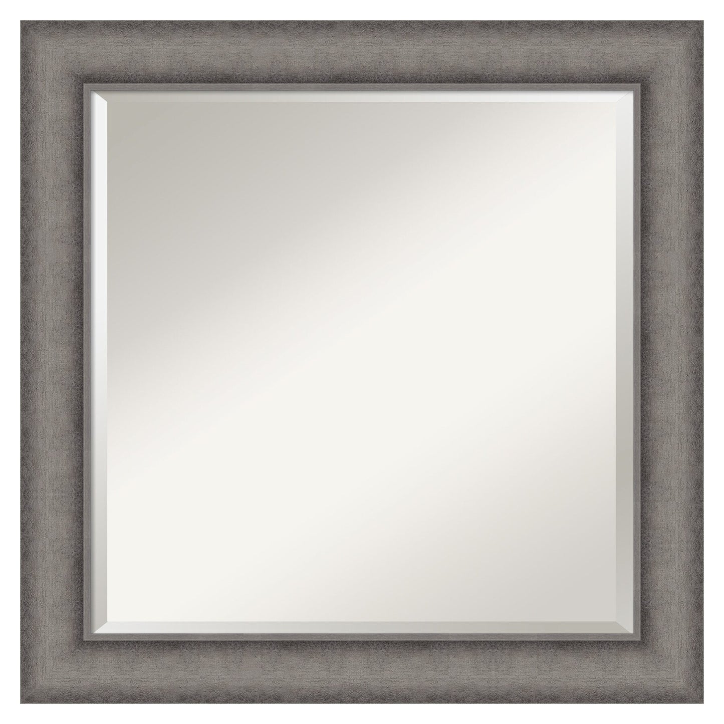 Amanti Art Burnished Concrete Frame 24.5-Inches W x 24.5-Inches H Square Burnished Concrete Framed Vanity Mirror