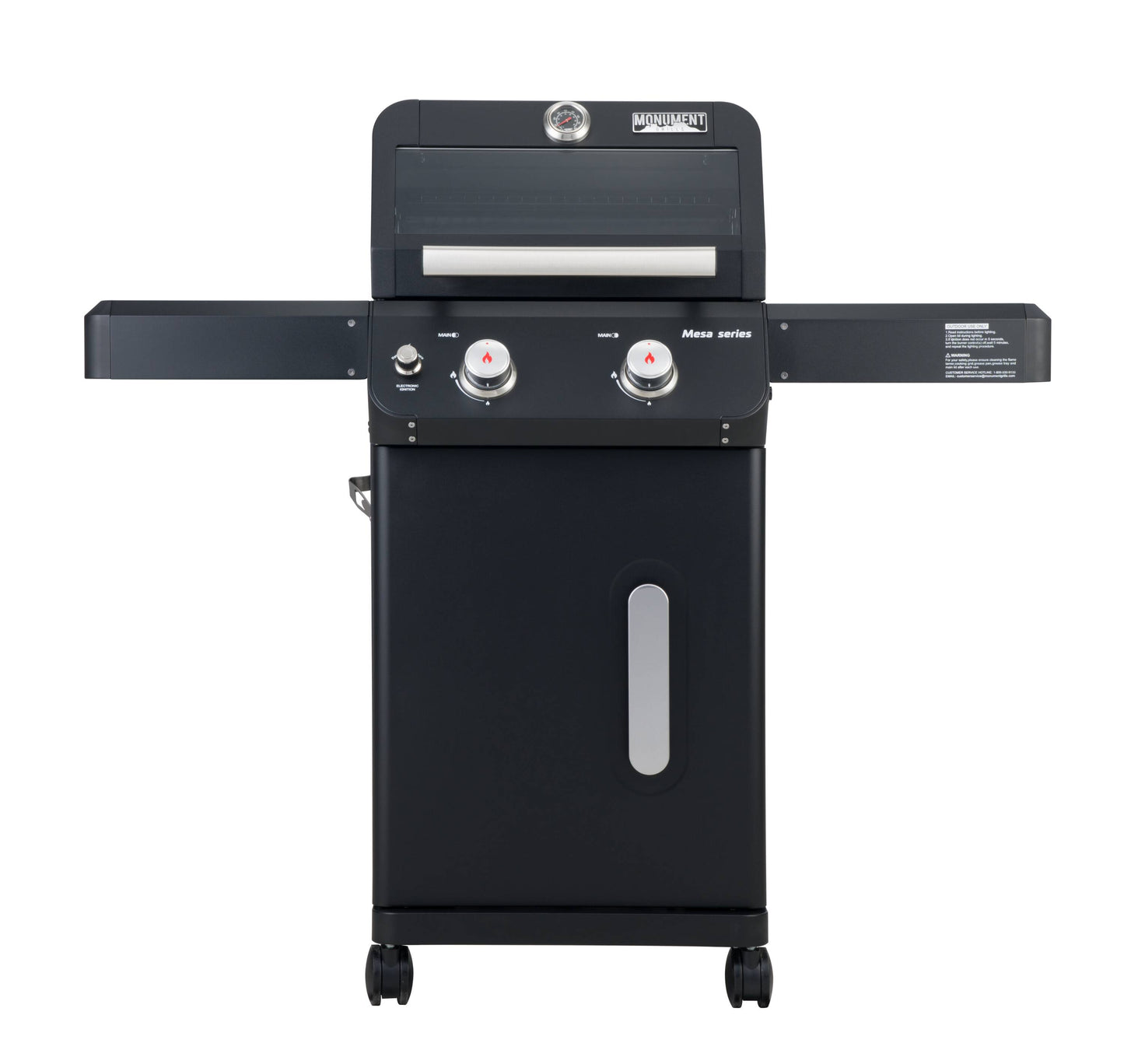 Monument Mesa Matte Black 2-Burner Liquid Propane Gas Grill M220