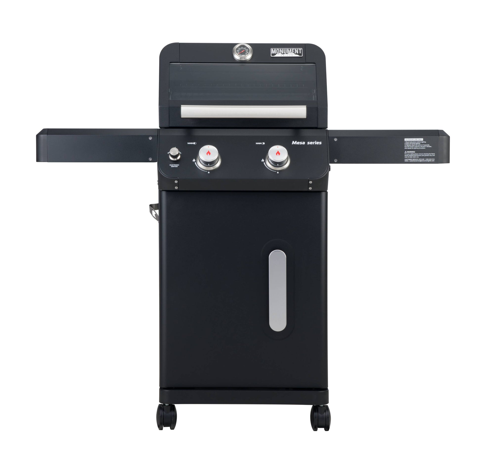 Monument Mesa Matte Black 2-Burner Liquid Propane Gas Grill M220