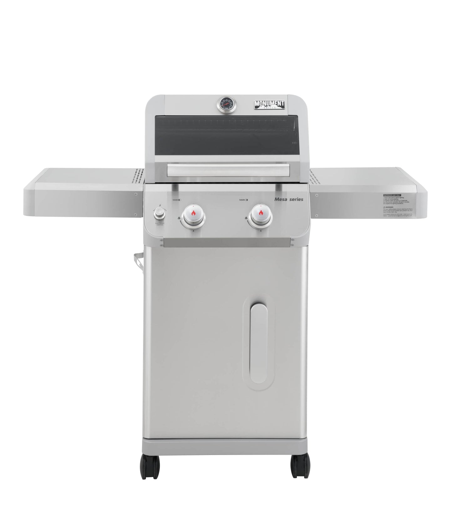 Monument Mesa Stainless Steel 2-Burner Liquid Propane Gas Grill M200S