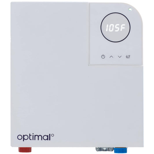 Optimal 220/240 Volt 12 KW 2.5 GPM Wifi Enabled Smart Electric Tankless Water Heater OPTI12+