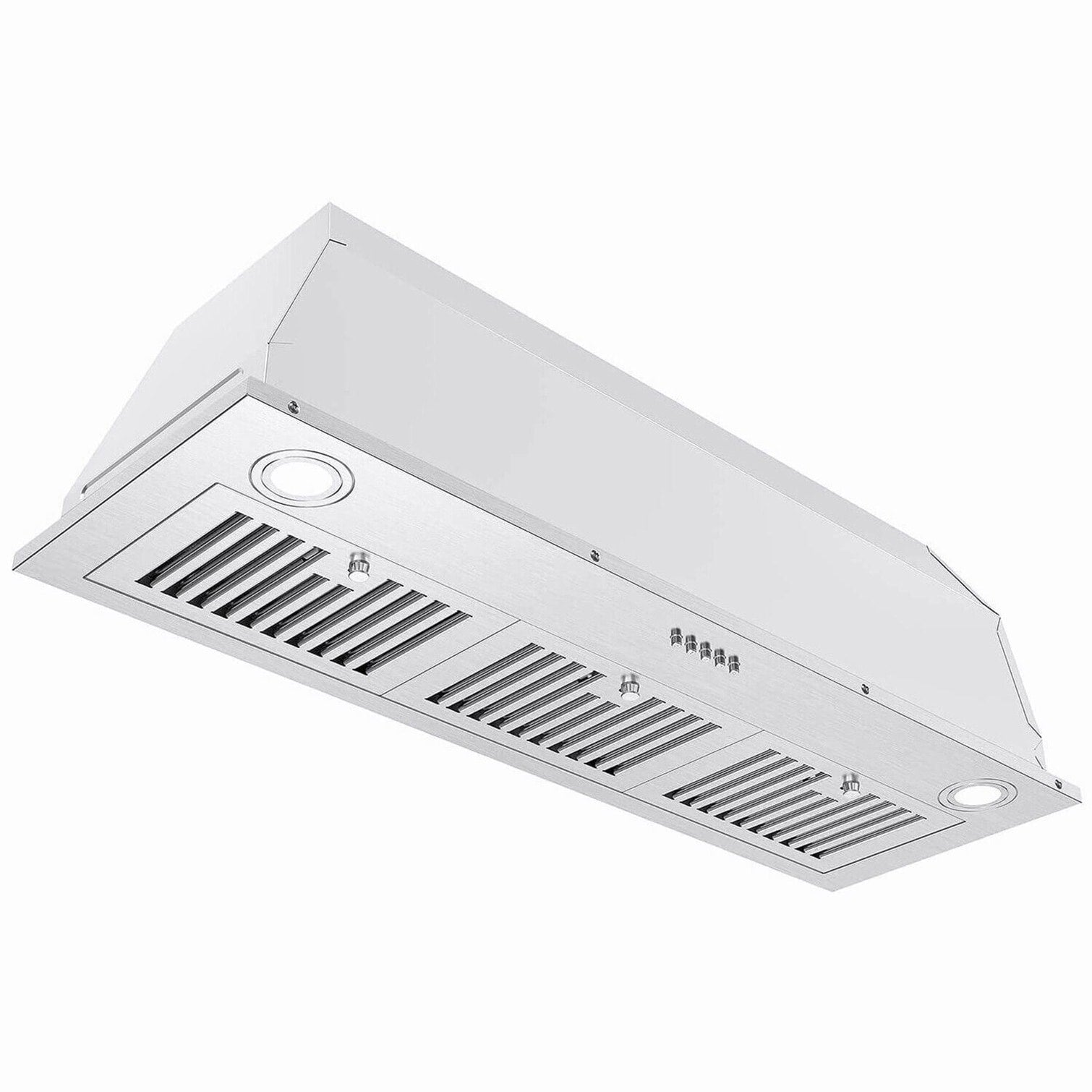 Kahomvis 36 inch Ductless 800-CFM Recirculating Stainless Steel Insert Under Cabinet Range Hood with Charcoal Filter