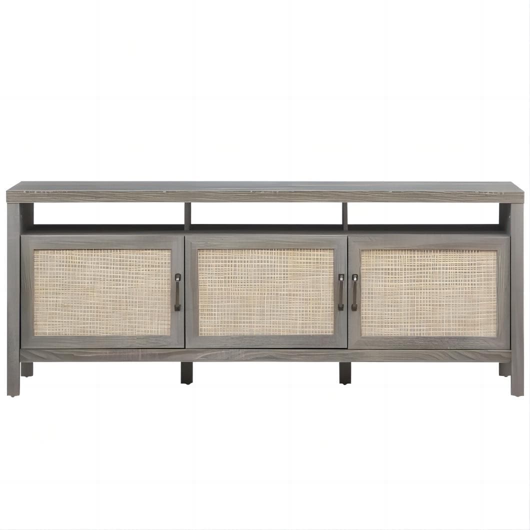 LIVIZA Modern/Contemporary Gray TV stand ( Accommodates TVs up to 65-in )