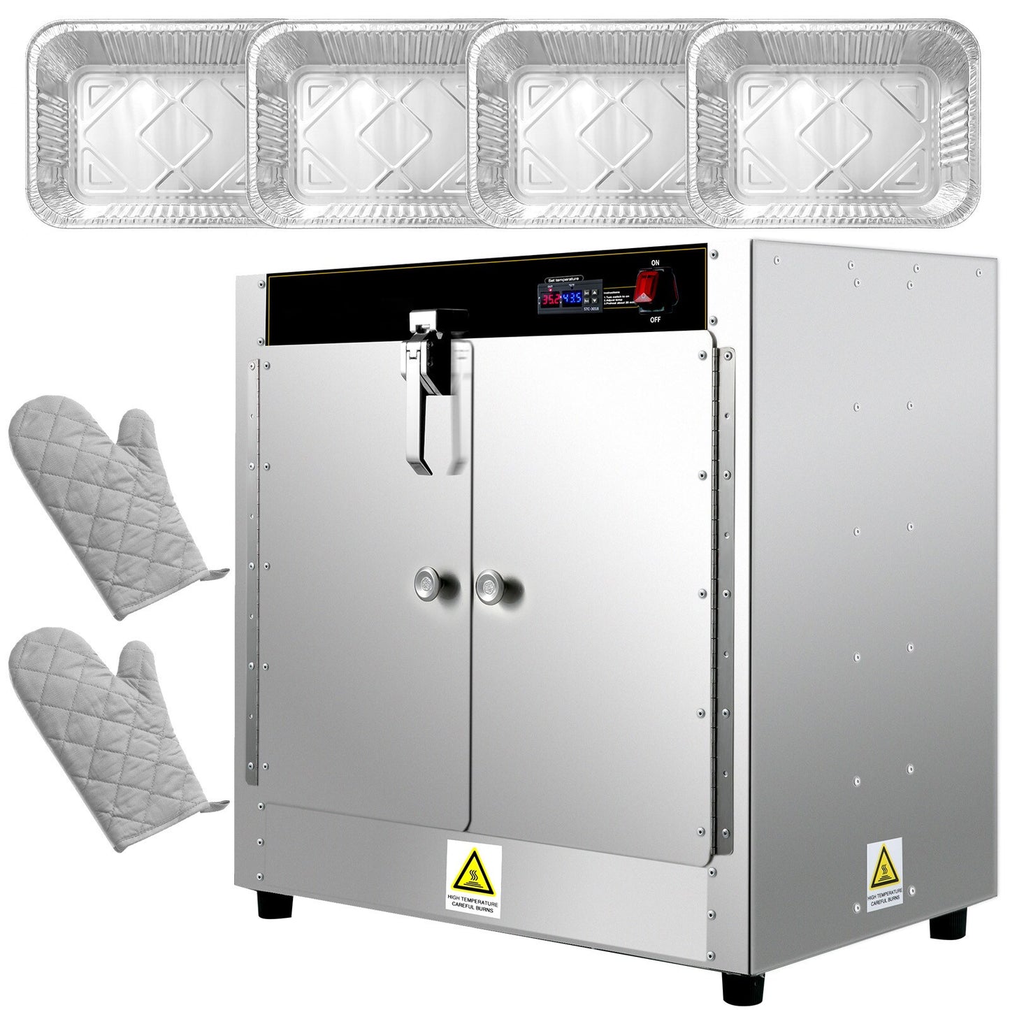 VEVOR 4-Station Commercial/Residential Electric Food Warmer BWJLCMC4110VEYT2XV1