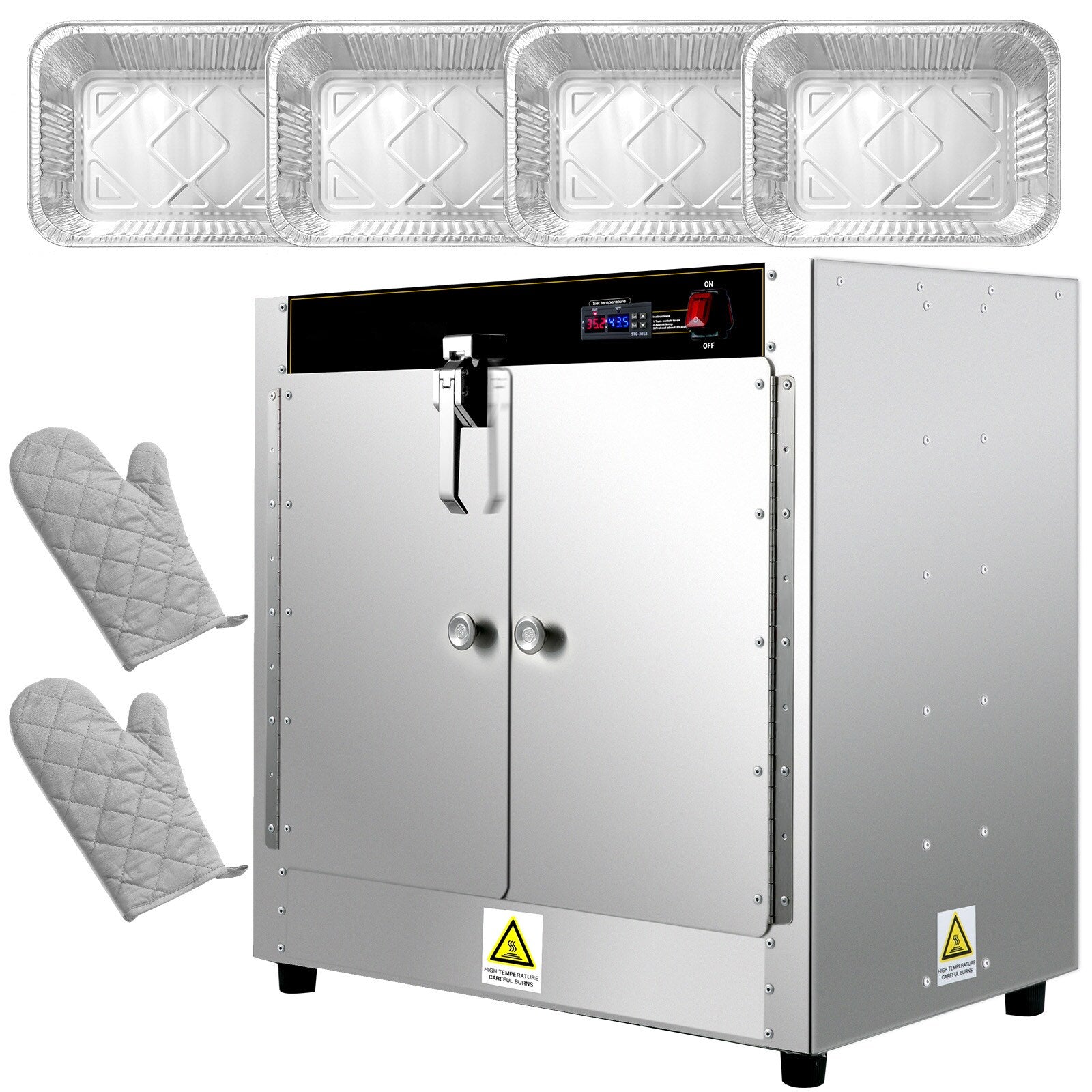 VEVOR 4-Station Commercial/Residential Electric Food Warmer BWJLCMC4110VEYT2XV1