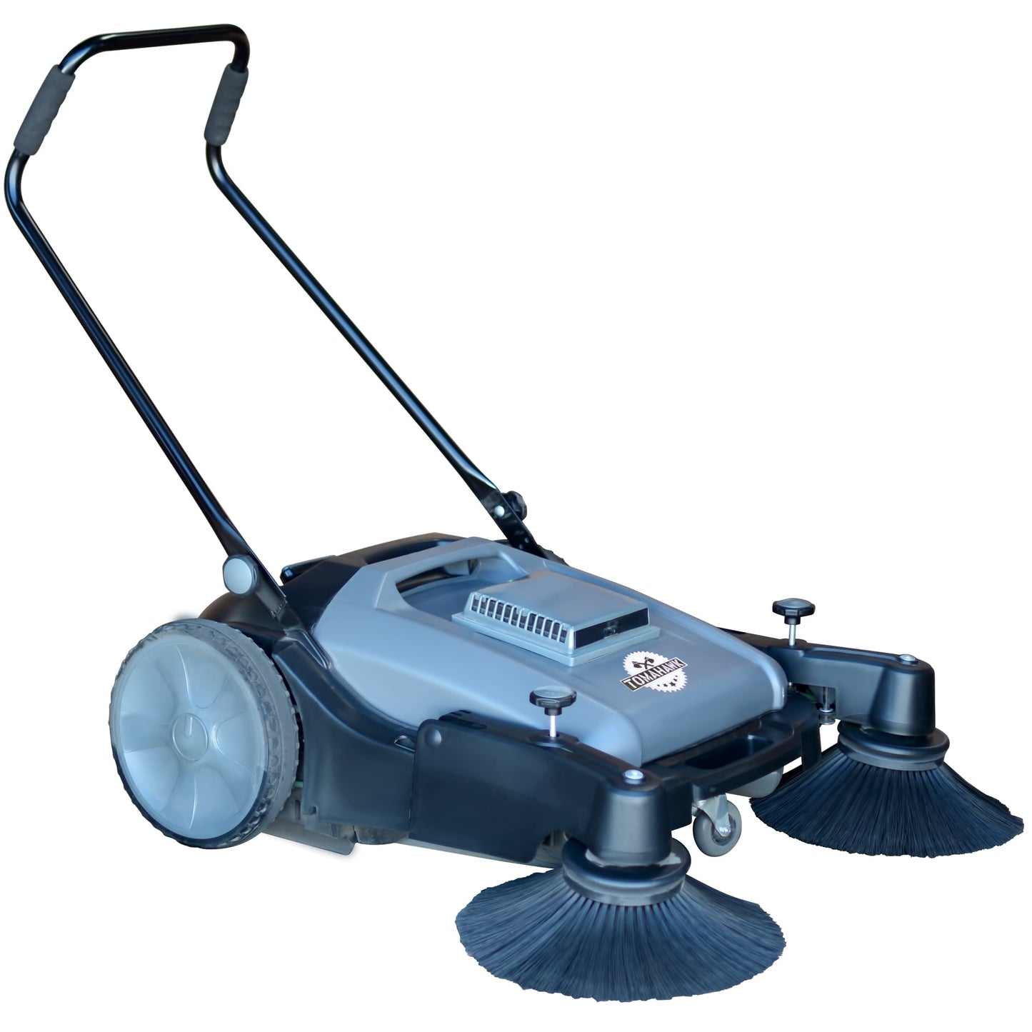 Tomahawk Power Manual Hard Surface Cordless Indoor or Outdoor Floor Sweeper TOS38