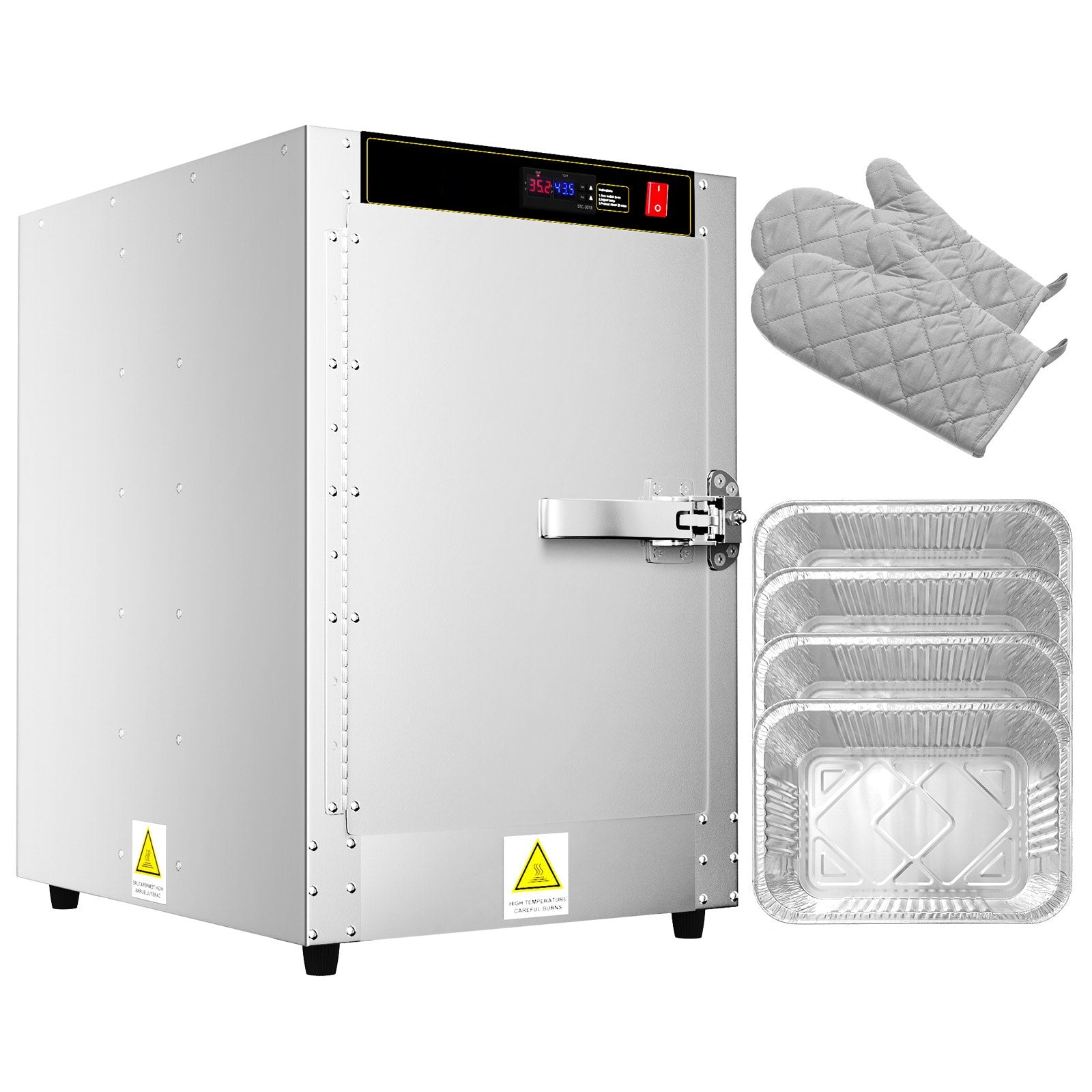 VEVOR 4-Station Commercial/Residential Electric Food Warmer BWJLMCNA110VAASYAV1