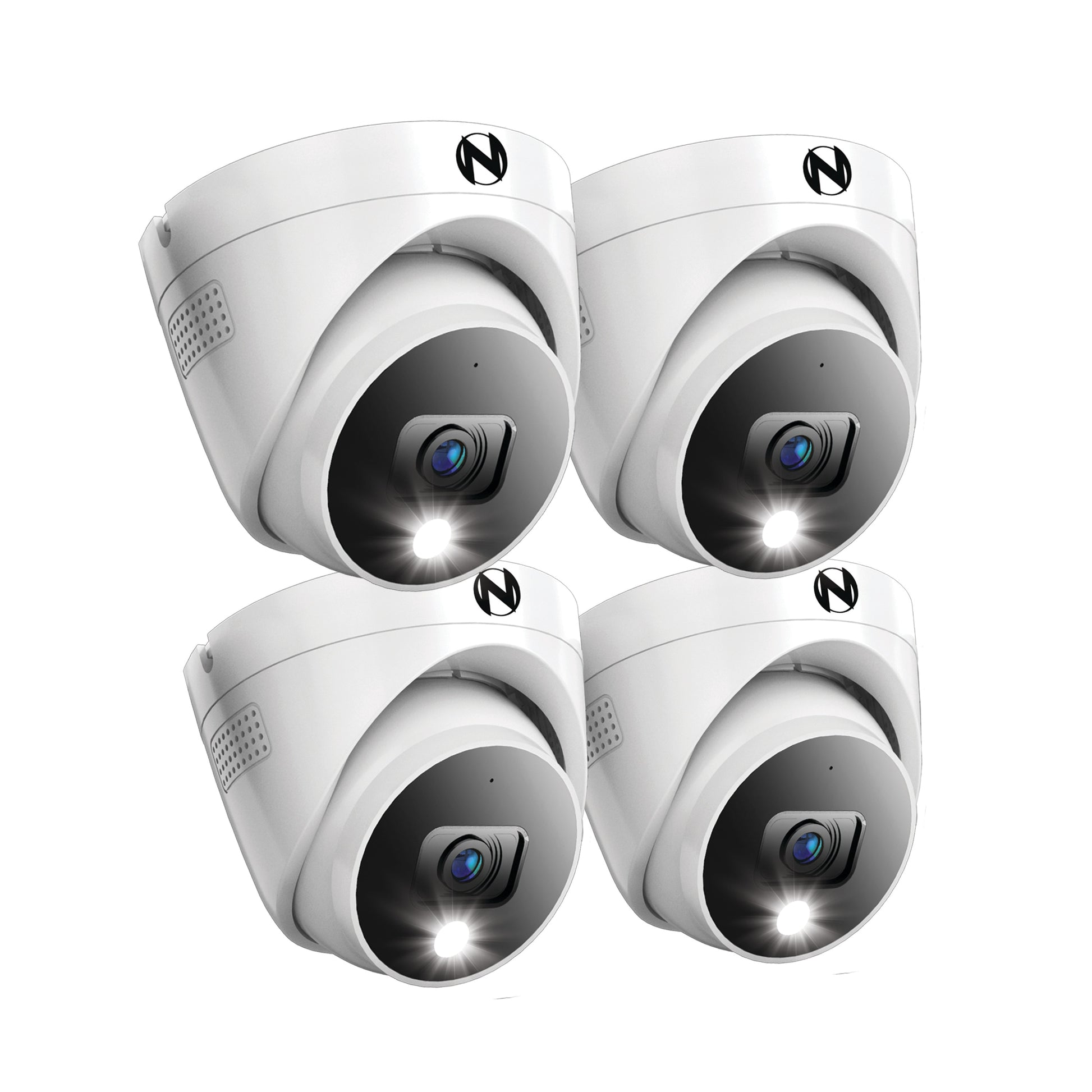 Night Owl FTD4 Indoor/Outdoor 4-Camera Hardwired Spotlight Security Camera System CAM-4PK-FTD4DM-B