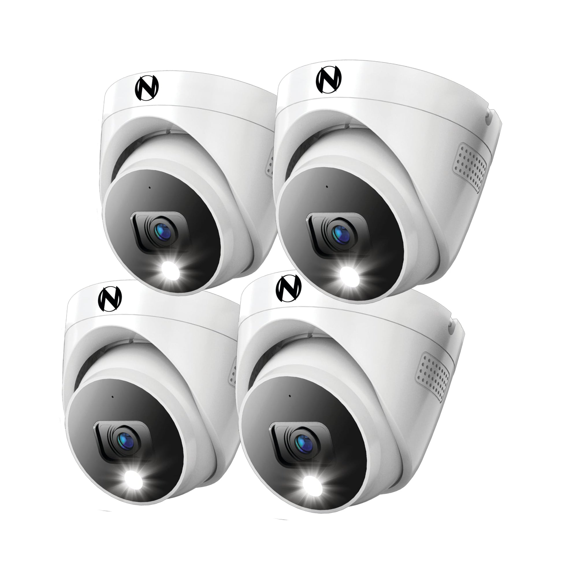 Night Owl FTD8 Indoor/Outdoor 4-Camera Hardwired Spotlight Security Camera System CAM-4PK-FTD8DM-B