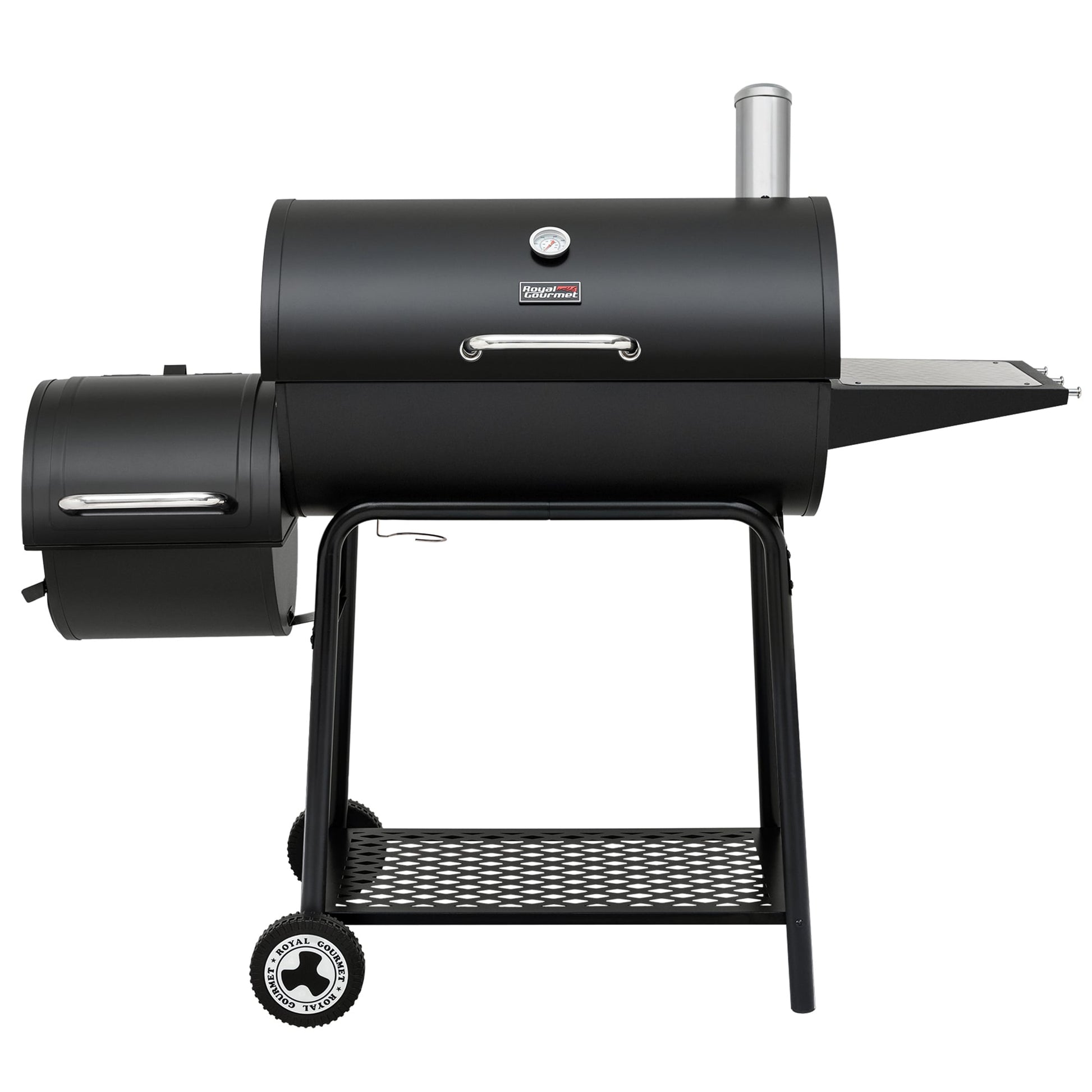 Royal Gourmet 27-in W Black Barrel Charcoal Grill CC1830M