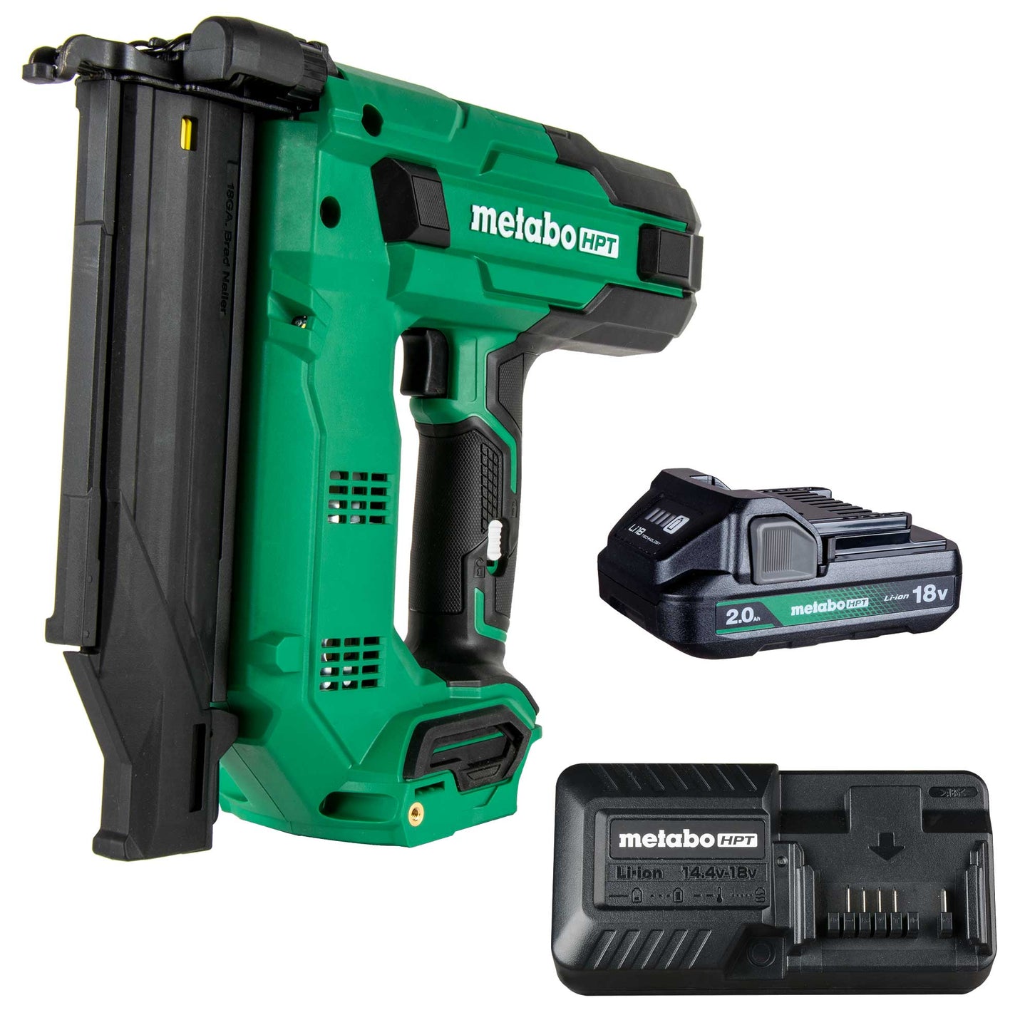 Metabo HPT MultiVolt 2-in 18-Gauge Cordless Brad Nailer (Battery & Charger Included) NT1850DGM