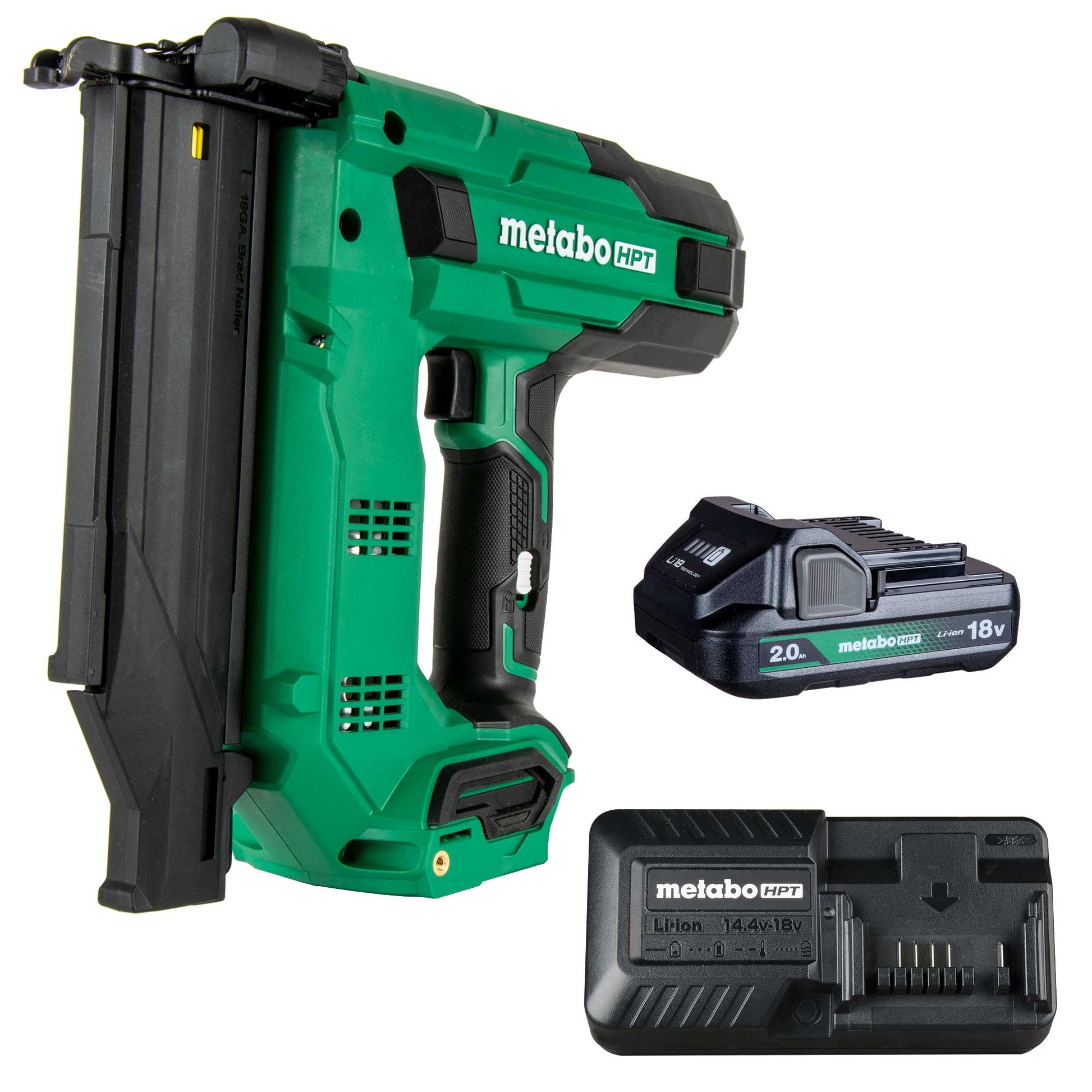 Metabo HPT MultiVolt 2-in 18-Gauge Cordless Brad Nailer (Battery & Charger Included) NT1850DGM