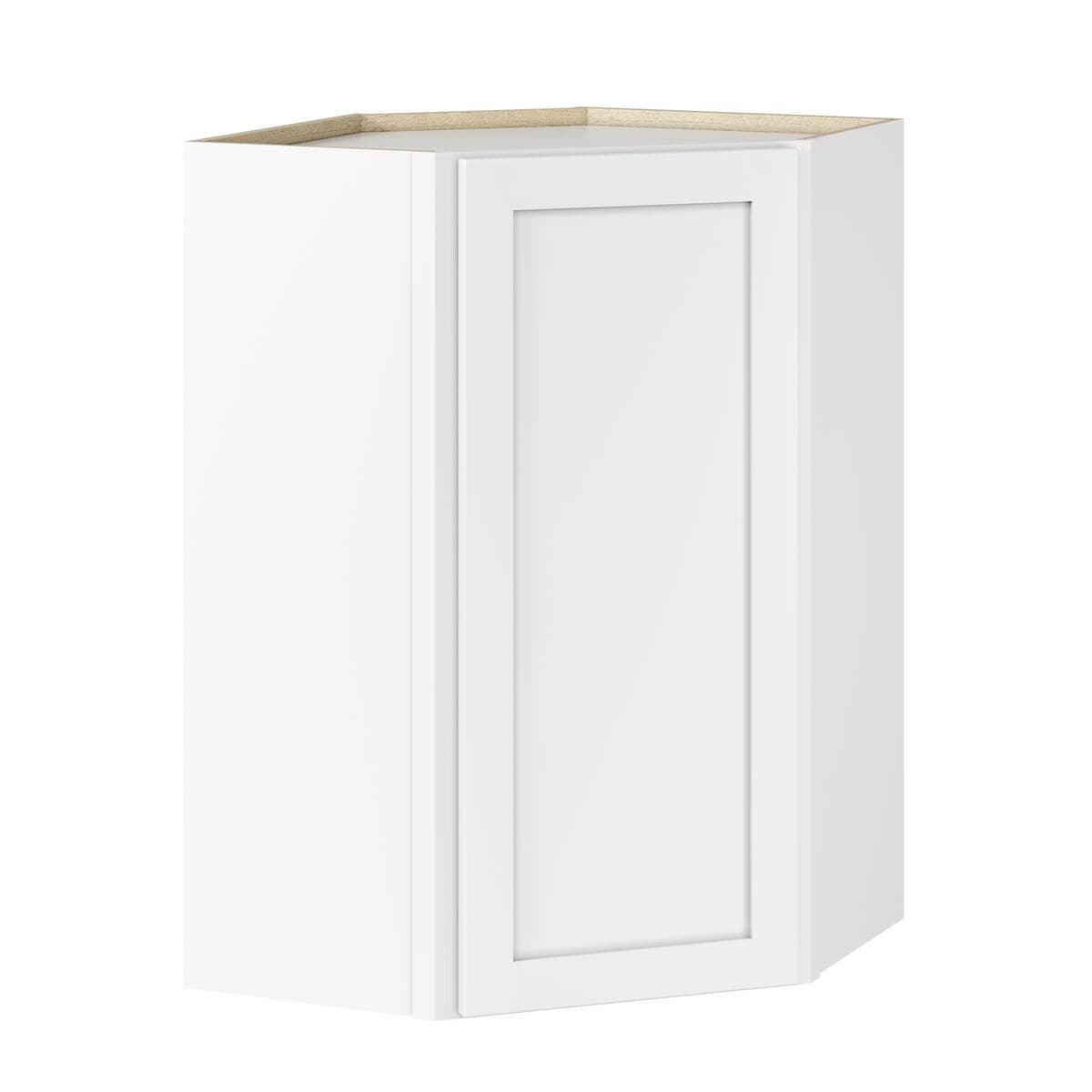 Whalen CLICK-IT Enfield 24-in W x 36-in H x 24-in D Classic White Birch Diagonal Corner wall Ready to assemble (RTA) Plywood Cabinet Raised Panel