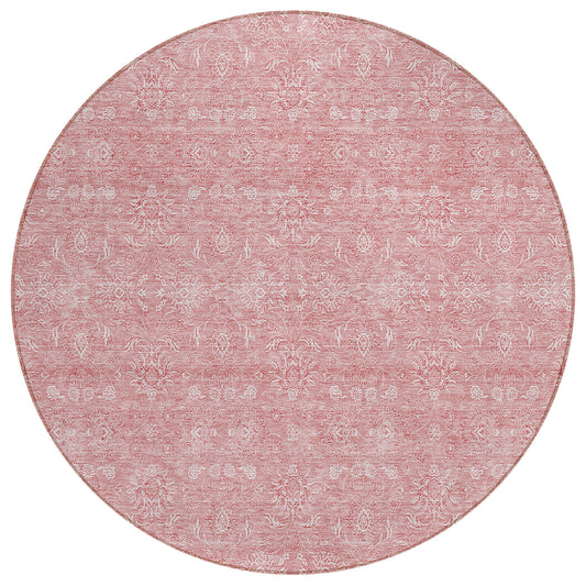 Addison Rugs Chantille ACN703BL 8 x 8 (ft) Blush Round Indoor/Outdoor Geometric Machine washable Area rug