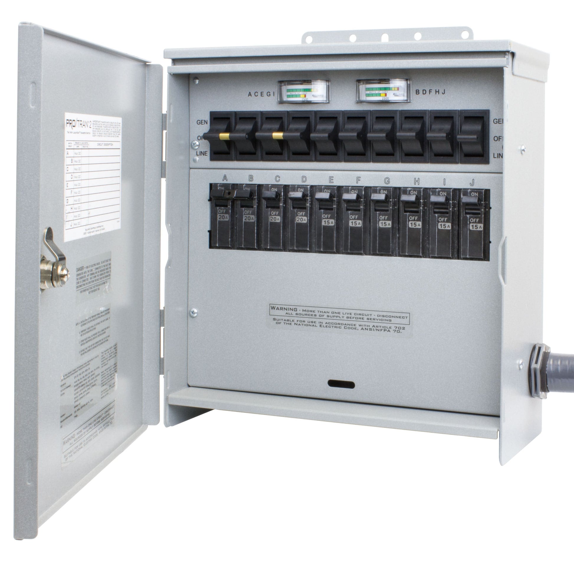 Reliance 50 -Amp Manual Transfer Switch