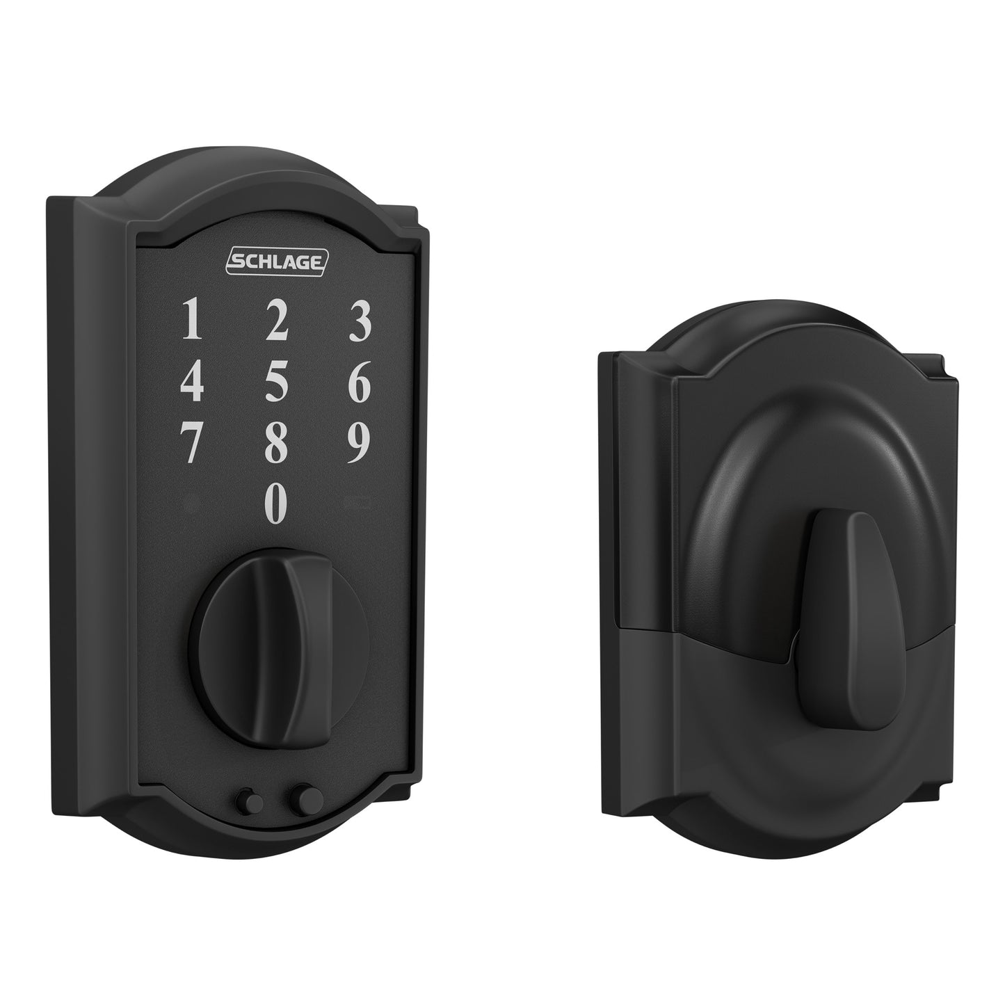 Schlage Touch Camelot Matte Black Electronic Deadbolt Touchscreen Keypad BE375 CAM 622