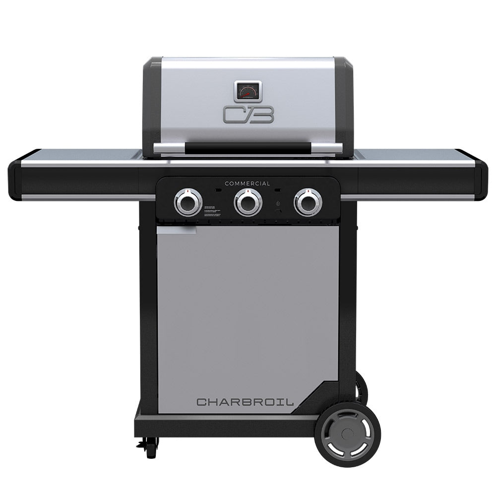 Char-Broil Commercial Series Grill and Griddle Combo Stainless Steel 3-Burner Liquid Propane and Natural Gas Infrared Gas Grill 463364824