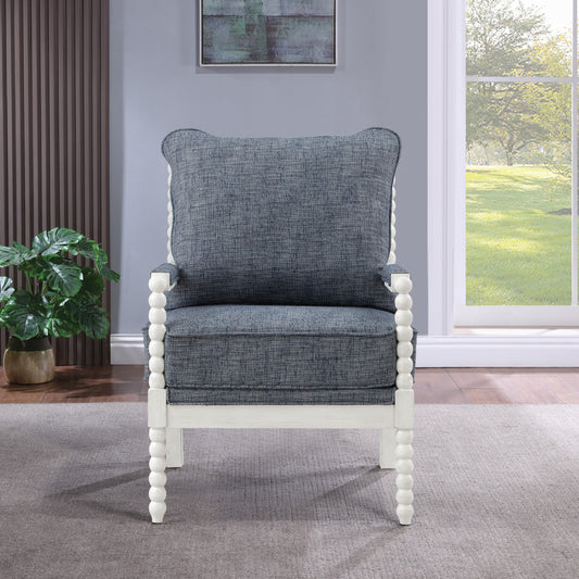Office Star Products Kaylee Casual Indigo Accent Chair