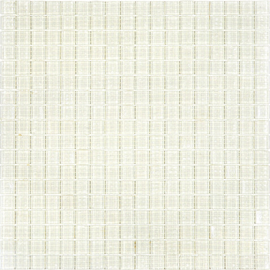 Apollo Tile Skosh Cotton White 11-1/2-in x 11-1/2-in Glossy Glass Mosaic Floor and Wall Tile (18.69-sq. ft/ Carton)
