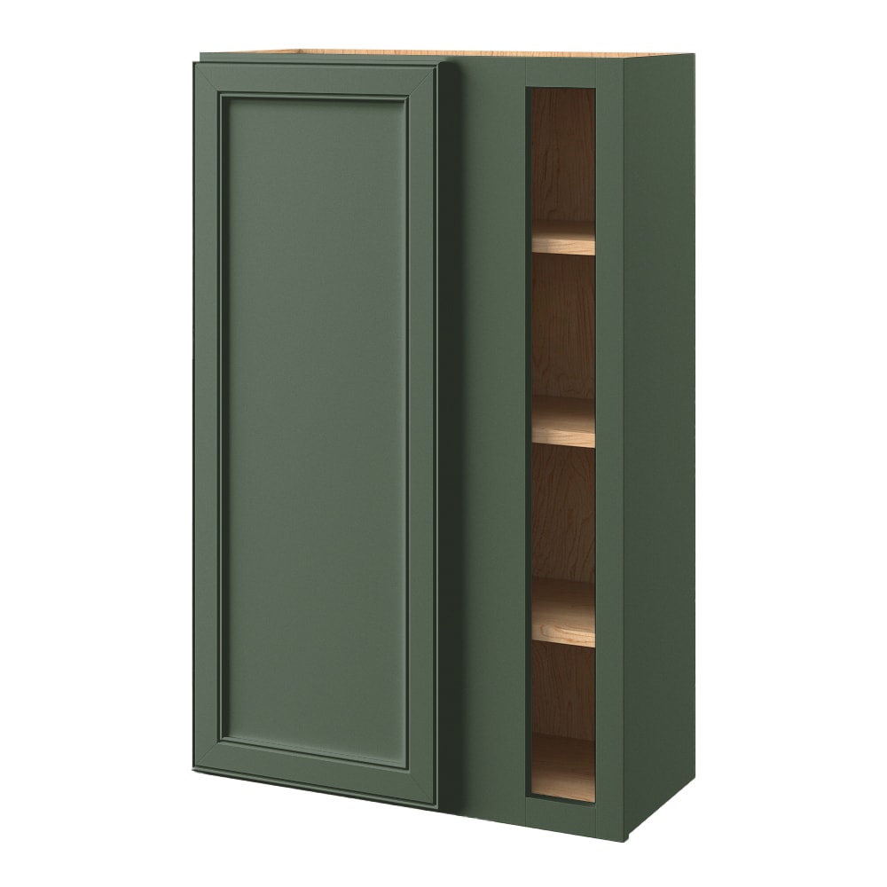 allen + roth Heathrow 27-in W x 42-in H x 12-in D Sage Blind Corner wall Fully assembled Cabinet Recessed Panel