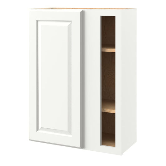 allen + roth Tilson 27-in W x 39-in H x 12-in D Linen Blind Corner wall Fully assembled Cabinet Raised Panel