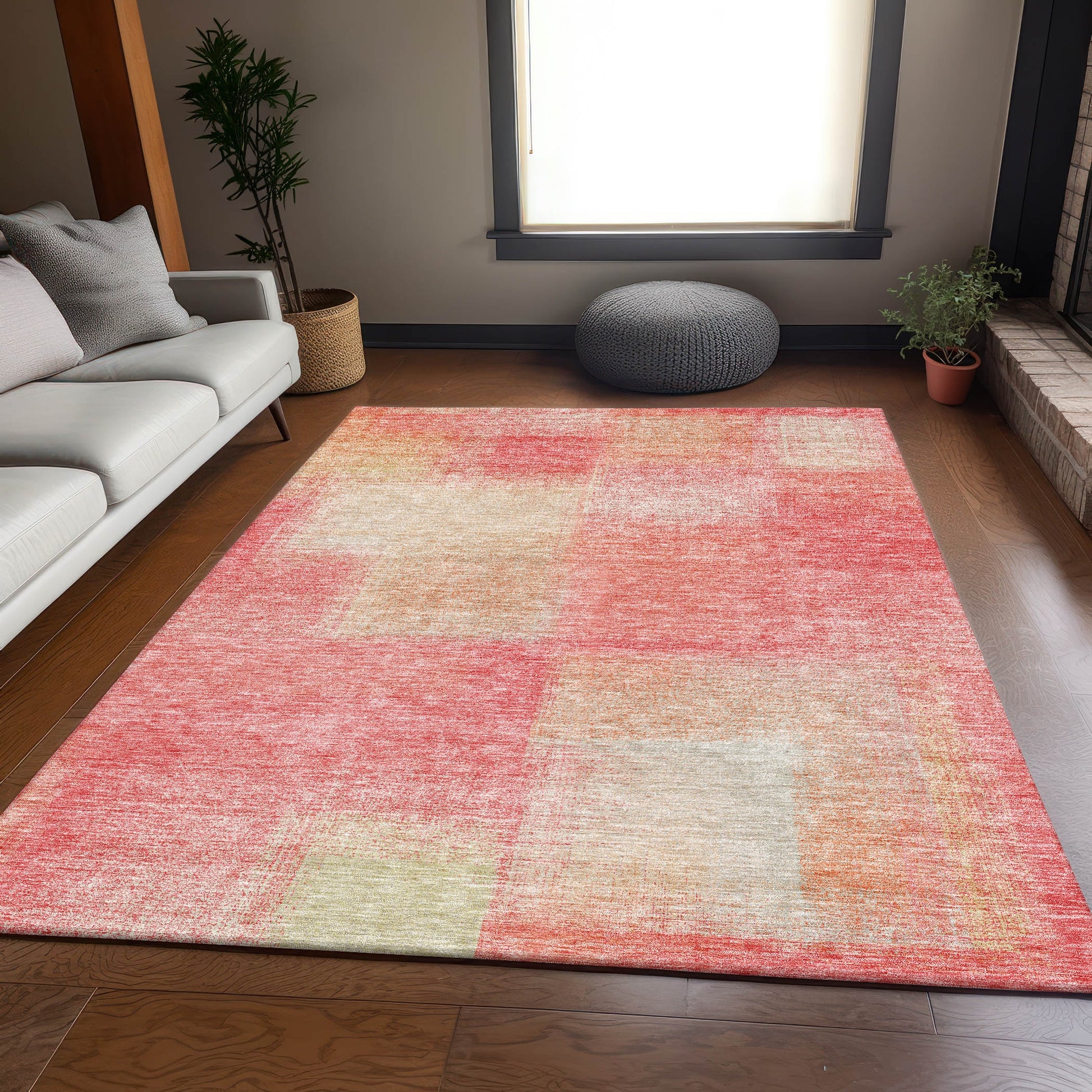 Addison Rugs Chantille ACN742BL 10 x 14 (ft) Blush Rectangular Indoor/Outdoor Geometric Machine washable Area rug