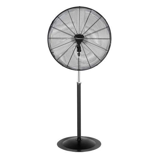 VisionAir 30-in 115-Volt 3-Speed High Velocity Indoor/Outdoor Black Oscillating Pedestal Fan 1VAFP30