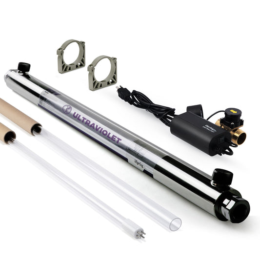 iSpring Whole House UV Water Filter Single-stage 12-GPM Ultraviolet UV Well water Whole House Water Filtration System