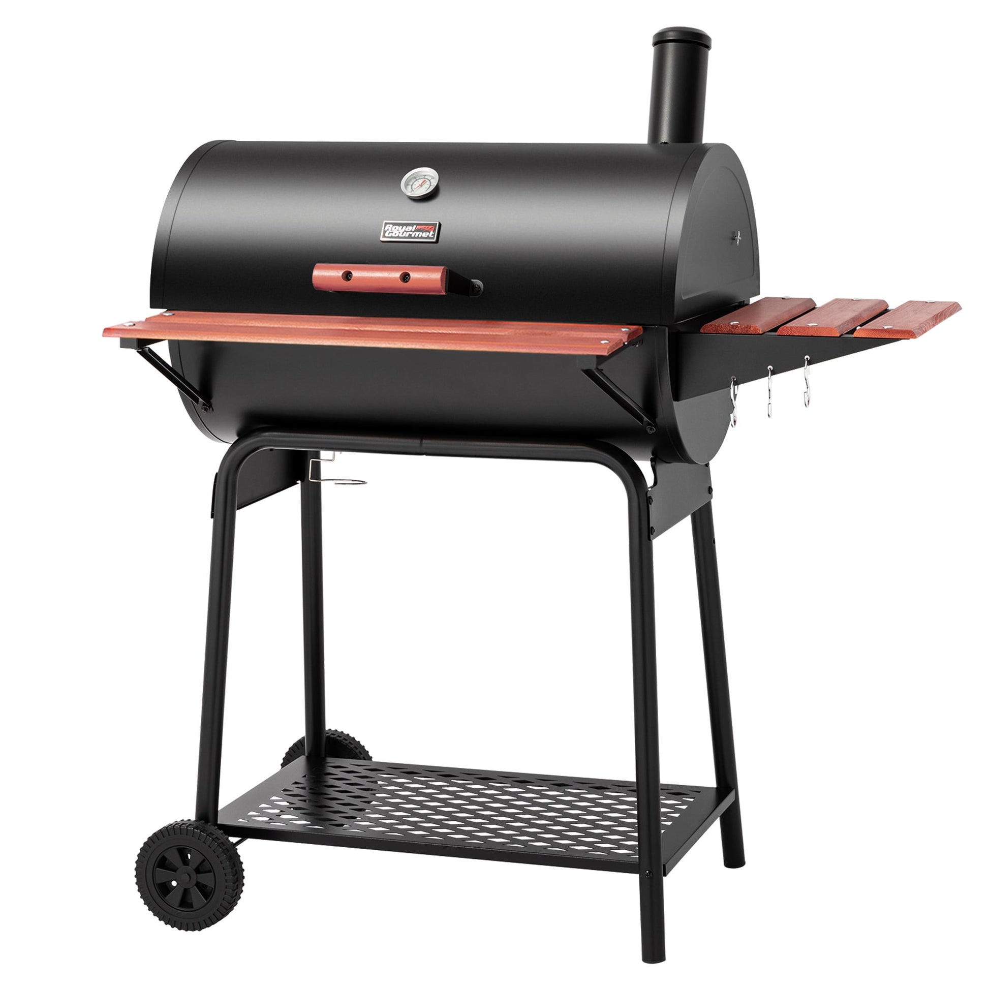 Royal Gourmet 30-in W Black Barrel Charcoal Grill CC1830V