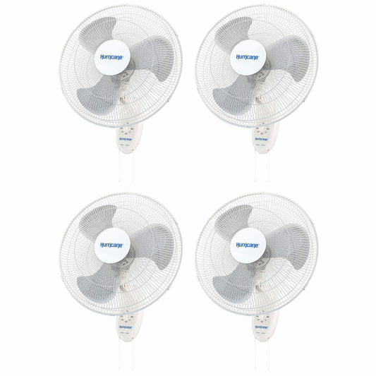 Hurricane Oscillation Indoor White Wall Mounted Fan 404102