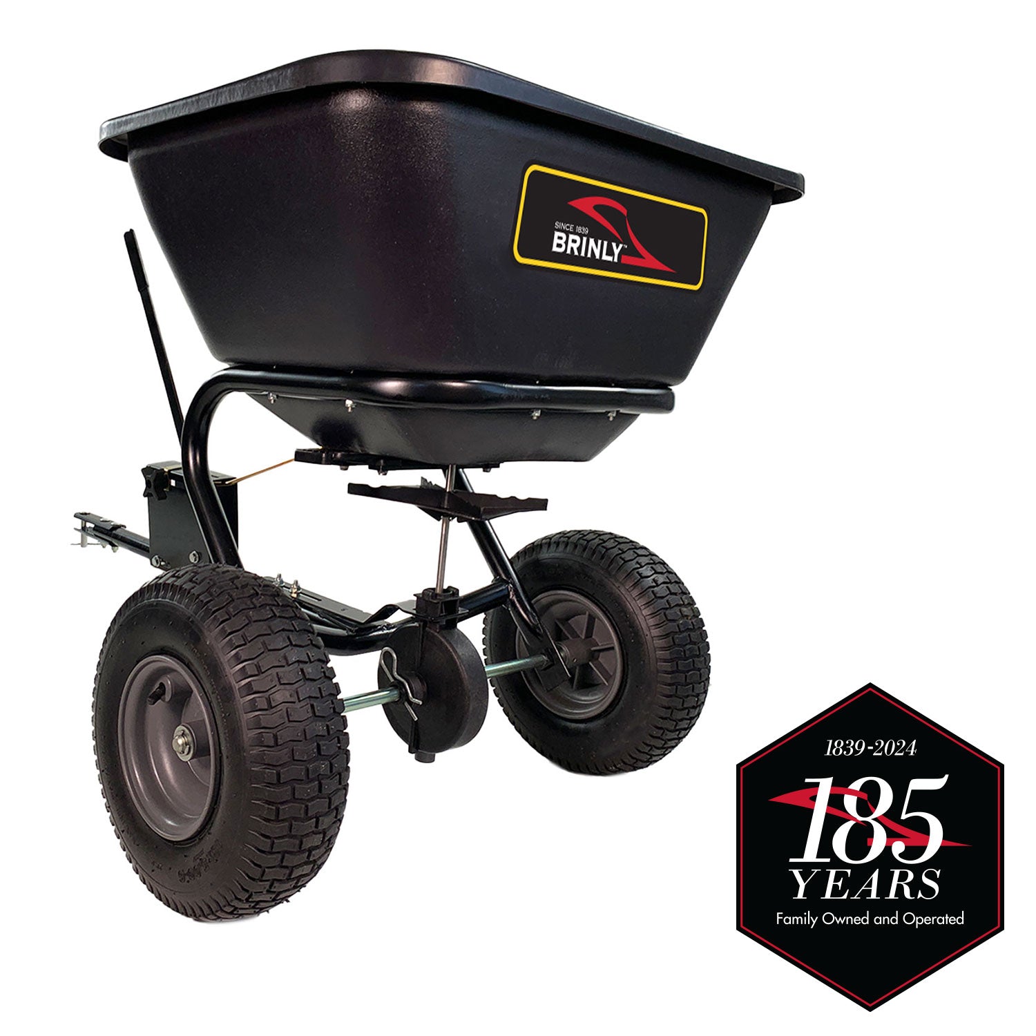 Brinly 125-lb Capacity Broadcast Tow-Behind Spreader BS26BH-A