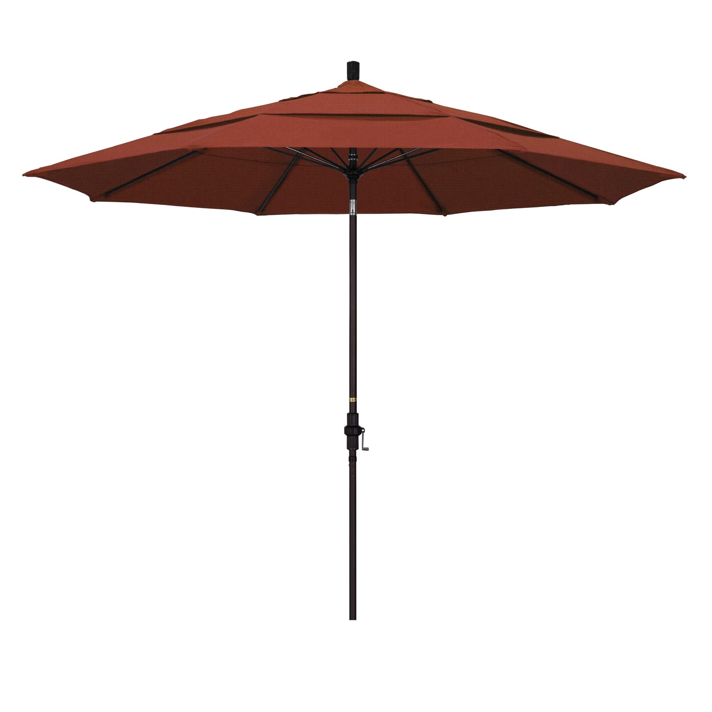 California Umbrella 11-Feet Aluminum Red Market Patio Umbrella