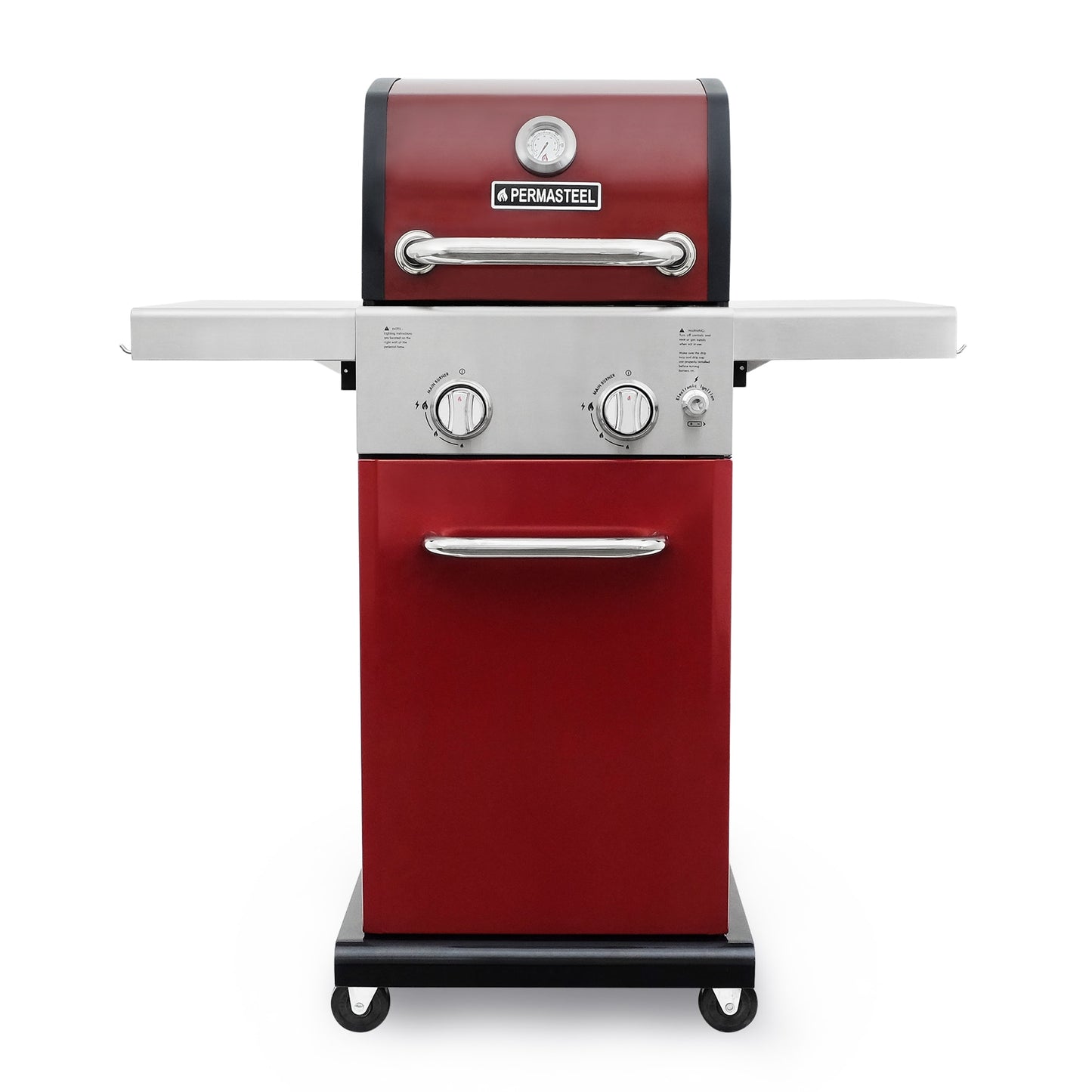 Permasteel Red 2-Burner Liquid Propane Gas Grill PG-40201-RD