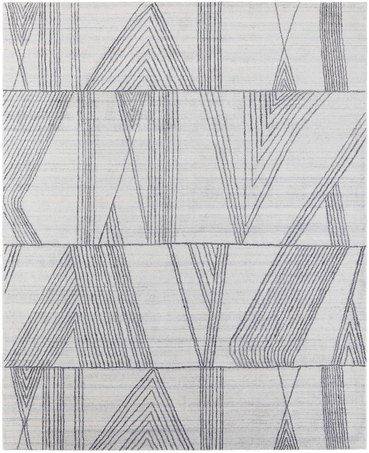 Room Envy 5 x 8 (ft) Loomed Ivory/Black Rectangular Indoor Abstract Area rug