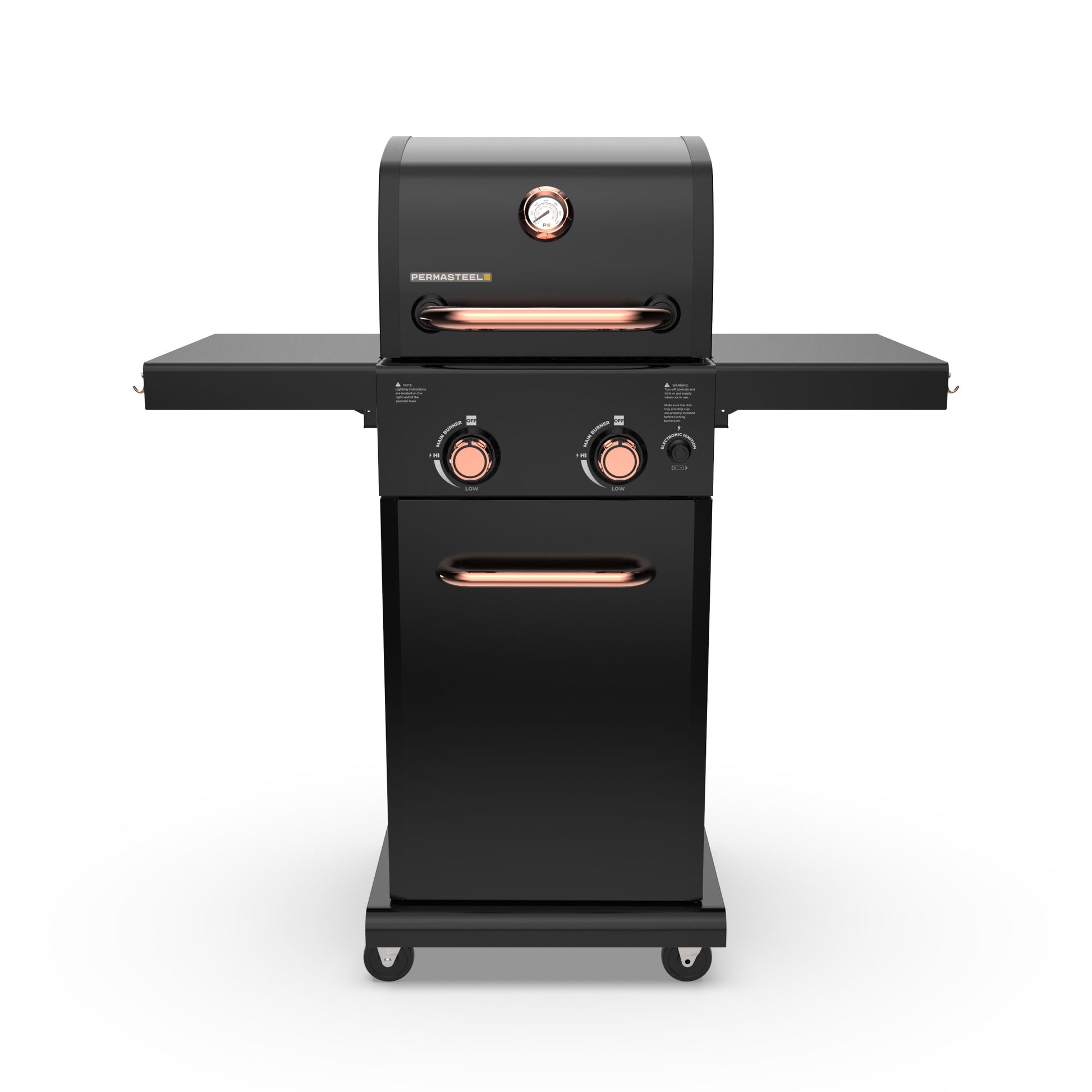 Permasteel Black with Copper Accent 2-Burner Liquid Propane Gas Grill PG-40201-BC