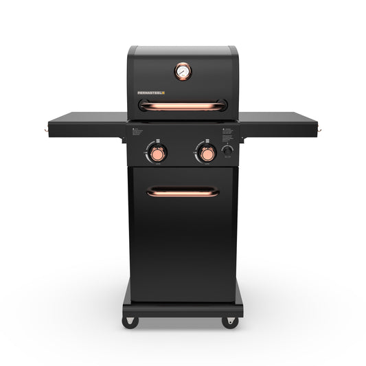 Permasteel Black with Copper Accent 2-Burner Liquid Propane Gas Grill PG-40201-BC