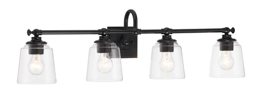 Minka Lavery Antonia 35-in 4 -Light Matte Black Modern/contemporary Vanity light bar