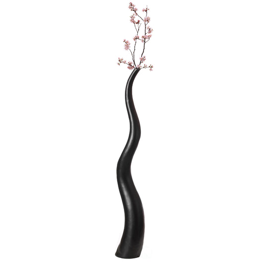 Uniquewise Black Ceramic Modern Vase