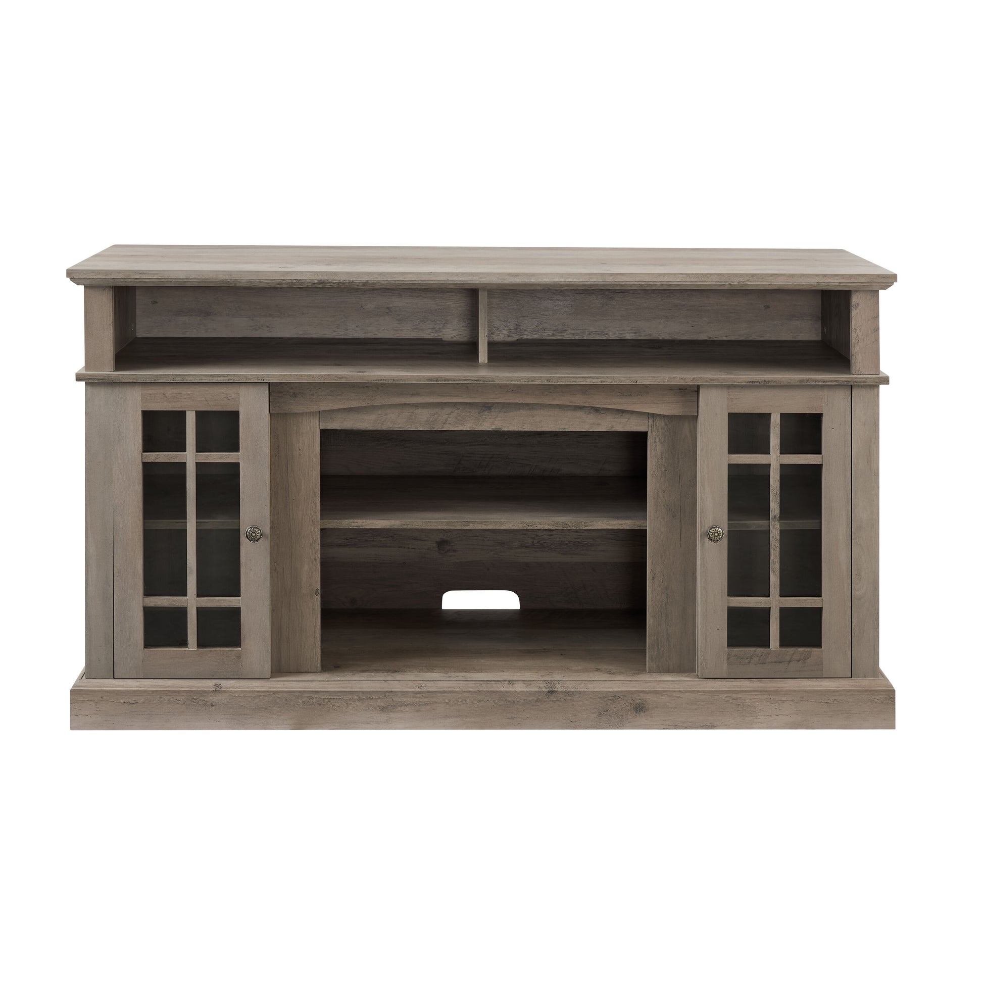Flynama Modern/Contemporary Textured Espresso TV stand ( Accommodates TVs up to 65-in )
