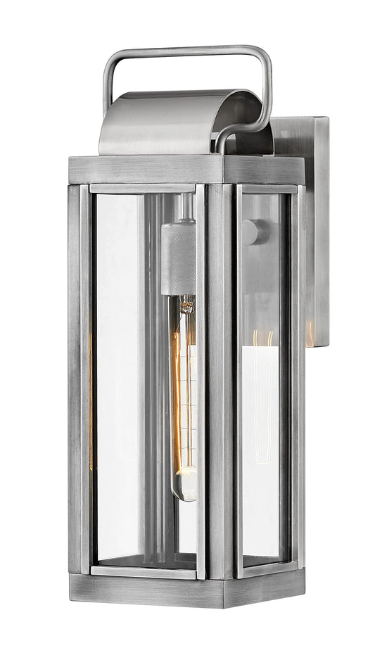 Hinkley Sag Harbor 1 -Light 16.25-in H Brushed Aluminum Hardwired Outdoor Wall Light 6588937
