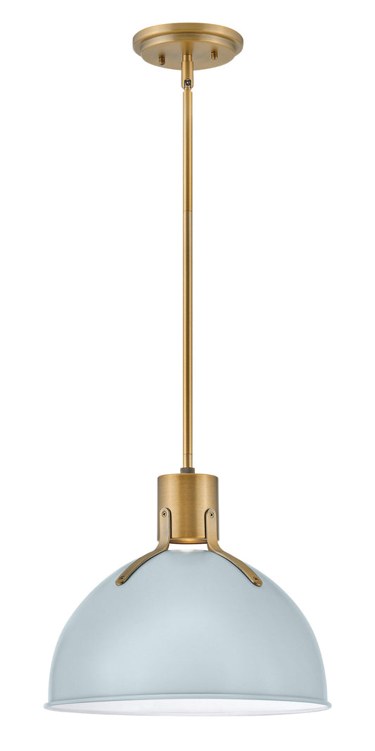 Hinkley Argo Lacquered Brass Modern/contemporary Dome Medium Hanging Pendant light 6588891