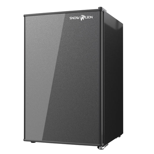 SnowLion Premium 65L Solid Door Undercounter 2.3-cu ft Mini Fridge ( Black ) Garage Ready